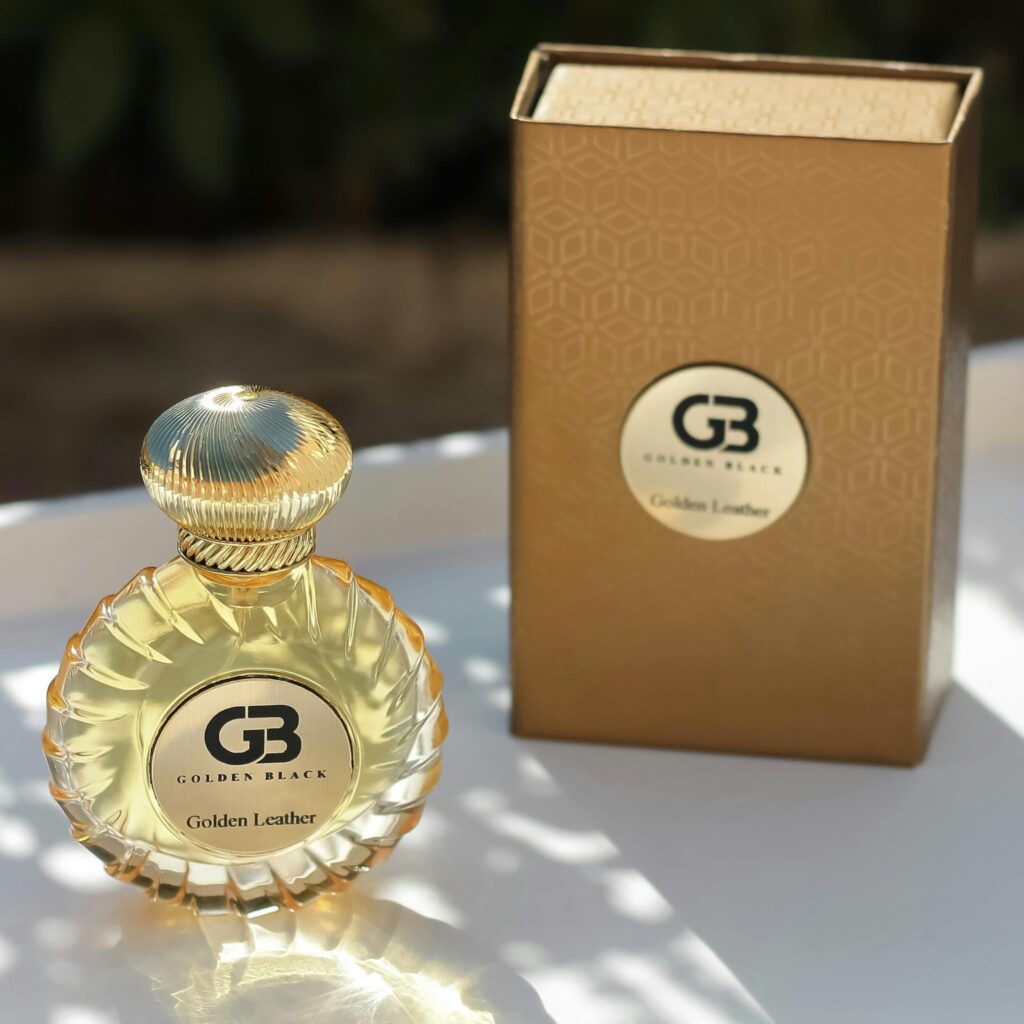 Gold Round Perfume Bottle